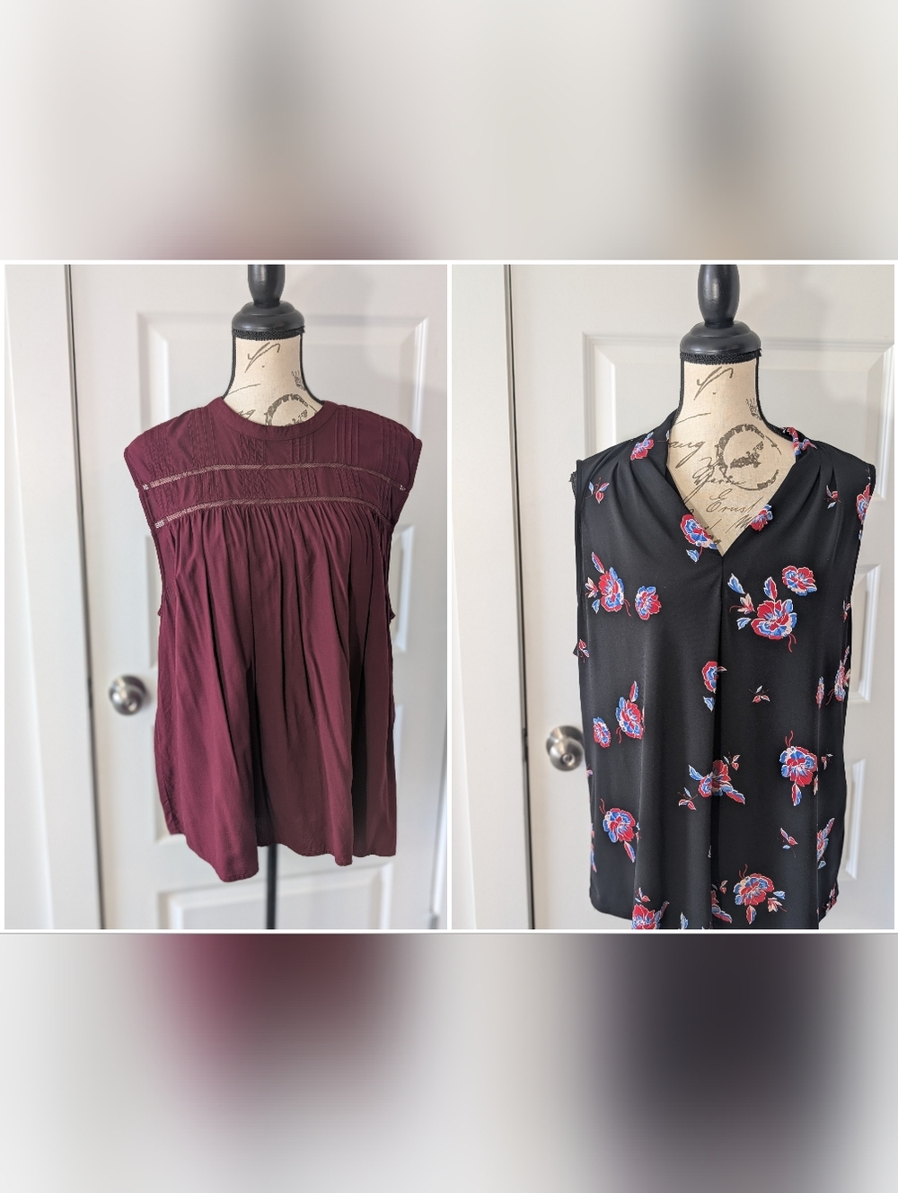 2 Top XXL Bundle - XXL Burgundy Old Navy & XXL Liz Clairborne